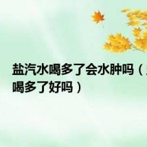 盐汽水喝多了会水肿吗(盐汽水喝多了好吗)