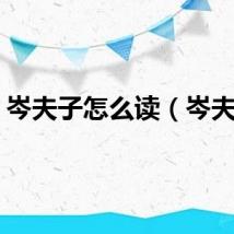 岑夫子怎么读（岑夫子）