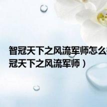 智冠天下之风流军师怎么样(智冠天下之风流军师)