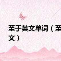 至于英文单词（至于英文）
