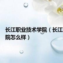 长江职业技术学院(长江职业学院怎么样)