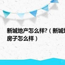 新城地产怎么样?(新城地产的房子怎么样)