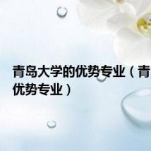 青岛大学的优势专业(青岛大学优势专业)
