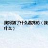 我得到了什么温兆伦（我得到了什么）