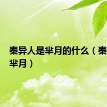 秦异人是芈月的什么（秦异人与芈月）