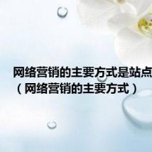 网络营销的主要方式是站点营销吗(网络营销的主要方式)