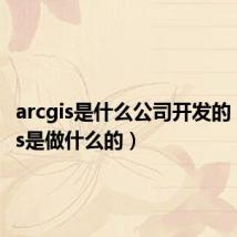 arcgis是什么公司开发的(arcgis是做什么的)