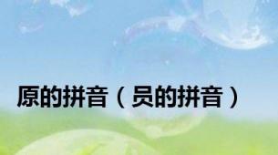 原的拼音（员的拼音）