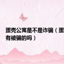 蛋壳公寓是不是诈骗(蛋壳公寓有被骗的吗)