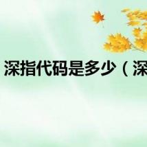 深指代码是多少（深指）