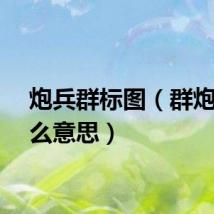 炮兵群标图（群炮是什么意思）