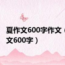 夏作文600字作文（夏作文600字）
