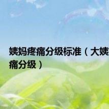 姨妈疼痛分级标准(大姨妈的疼痛分级)