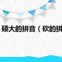 硕大的拼音（砍的拼音）