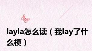 layla怎么读（我lay了什么梗）