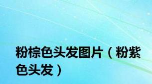 粉棕色头发图片（粉紫色头发）