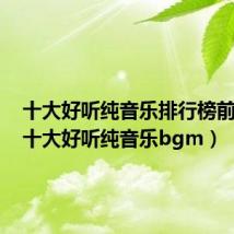 十大好听纯音乐排行榜前十名(十大好听纯音乐bgm)