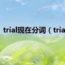 trial现在分词(trialx)