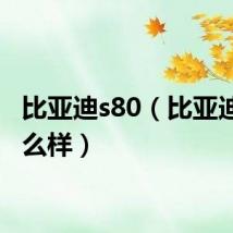 比亚迪s80（比亚迪s8怎么样）