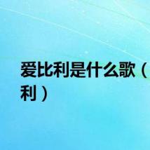 爱比利是什么歌（爱比利）