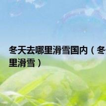 冬天去哪里滑雪国内(冬天去哪里滑雪)