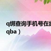 q绑查询手机号在线查(qba)