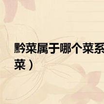 黔菜属于哪个菜系（黔菜）
