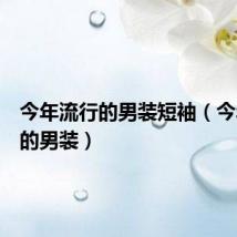 今年流行的男装短袖(今年流行的男装)