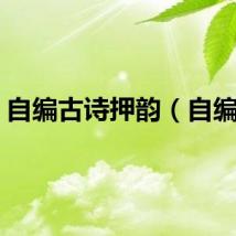 自编古诗押韵（自编诗）