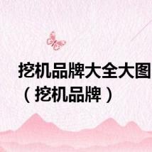 挖机品牌大全大图 标志（挖机品牌）