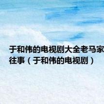 于和伟的电视剧大全老马家的幸福往事(于和伟的电视剧)