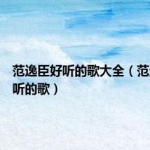 范逸臣好听的歌大全(范逸臣好听的歌)