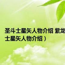 圣斗士星矢人物介绍 紫龙(圣斗士星矢人物介绍)