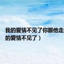 我的爱情不见了你跟他走了(我的爱情不见了)