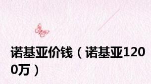 诺基亚价钱（诺基亚1200万）