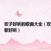 欢子好听的歌曲大全（欢子什么歌好听）