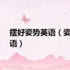 摆好姿势英语（姿势英语）