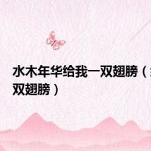 水木年华给我一双翅膀(给我一双翅膀)
