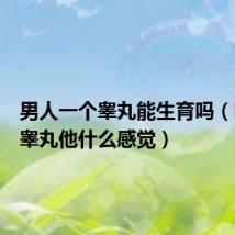 男人一个睾丸能生育吗(吃男人睾丸他什么感觉)