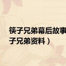 筷子兄弟幕后故事（筷子兄弟资料）