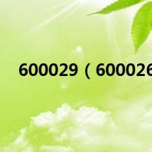600029(600026)