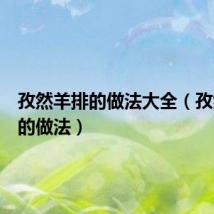 孜然羊排的做法大全(孜然羊排的做法)