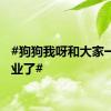 #狗狗我呀和大家一起毕业了#