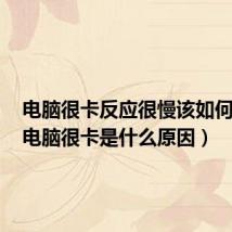 电脑很卡反应很慢该如何处理（电脑很卡是什么原因）