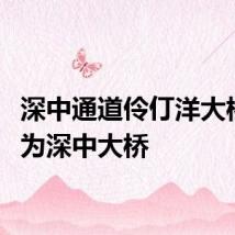 深中通道伶仃洋大桥更名为深中大桥