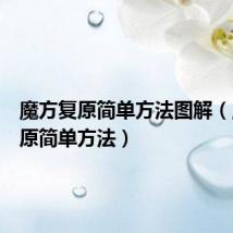 魔方复原简单方法图解（魔方复原简单方法）
