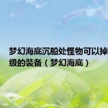 梦幻海底沉船处怪物可以掉落多少级的装备(梦幻海底)