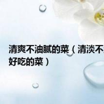 清爽不油腻的菜(清淡不油腻又好吃的菜)