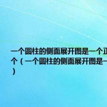 一个圆柱的侧面展开图是一个正方形求这个(一个圆柱的侧面展开图是一个正方形)