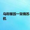 乌称摧毁一架俄苏-57战机